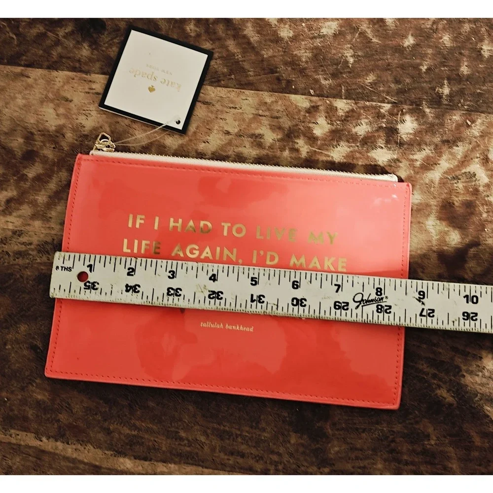 kate spade new york - same mistakes - Pencil Pouch  Coral
